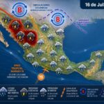 Pronostican lluvias y calor en gran parte de México