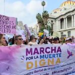Activistas marchan en la CDMX para impulsar la propuesta de la «Ley Trasciende»